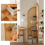 Fuurn AC8011 藤編角架 (天然櫻桃木)